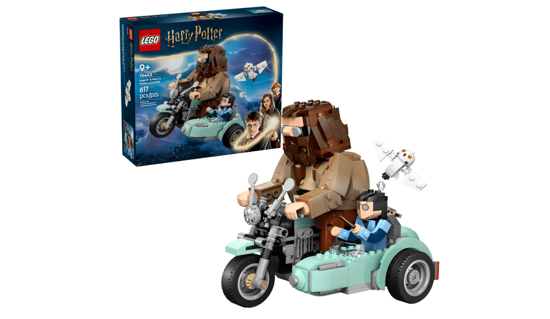 LEGO Harry Potter Hagrid & Harry's Motorcycle Ride Building Toy - Kids Motorcycle Toy for Boys and Girls, Harry Potter Fans, Ages 9+ - Gift Idea for... 