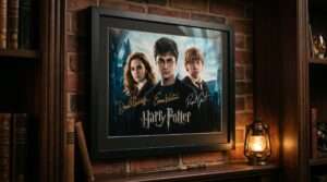 autographed harry potter poster