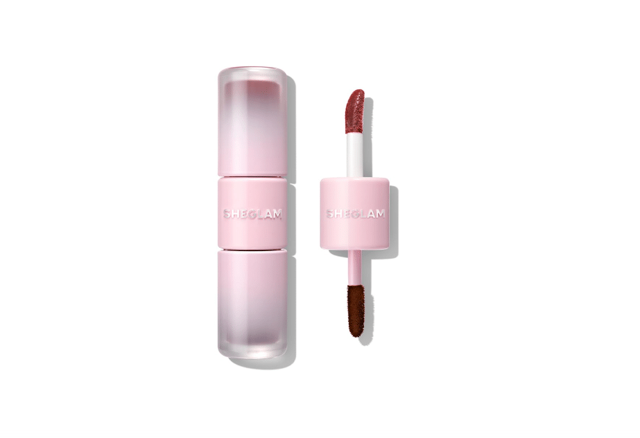 SHEGLAM Line to Shine Peel-Off Lip Stain & Gloss Duo Long Lasting Transfer-proof Lip Liner-510 Papaya Glaze