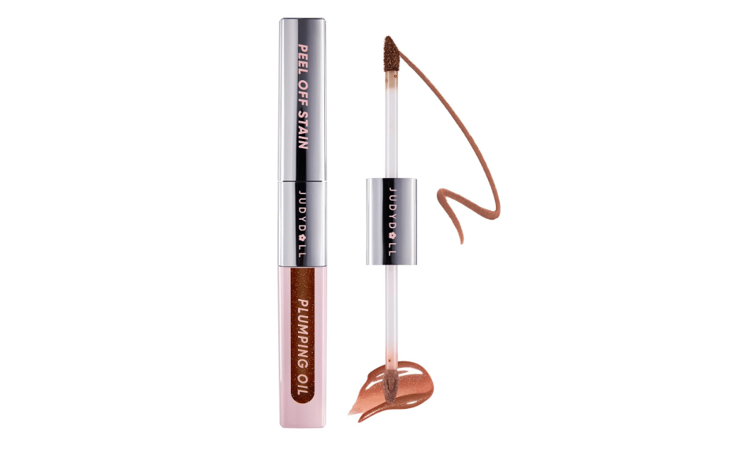 JUDYDOLL Peel Off Lip Stain & Plumping Lip Gloss, Longwear Waterproof Tint | Long Lasting Shimmer Lip Combo, Transfer-Proof Lip Liner Stain, Pairs with...