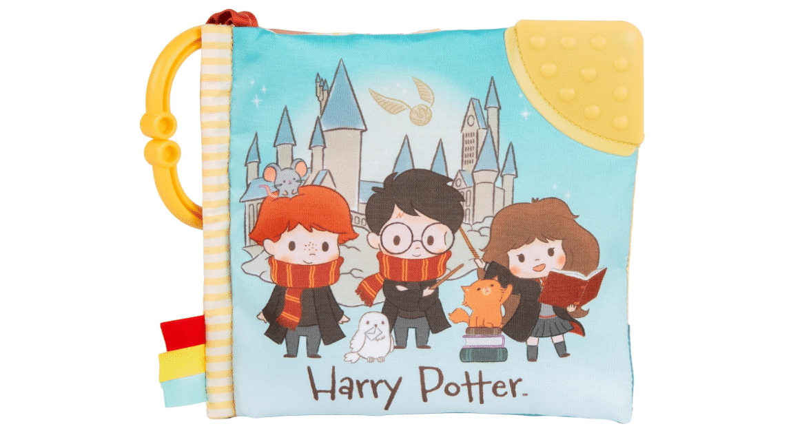 Kids Preferred Harry Potter Soft Book with Toy, Teether, and Crinkle, 5 Inches 