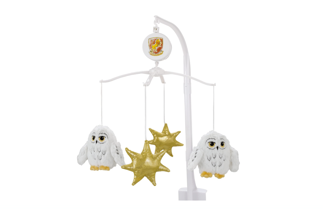 Warner Brothers Harry Potter Magical Moments White and Gold Hedwig Musical Mobile 