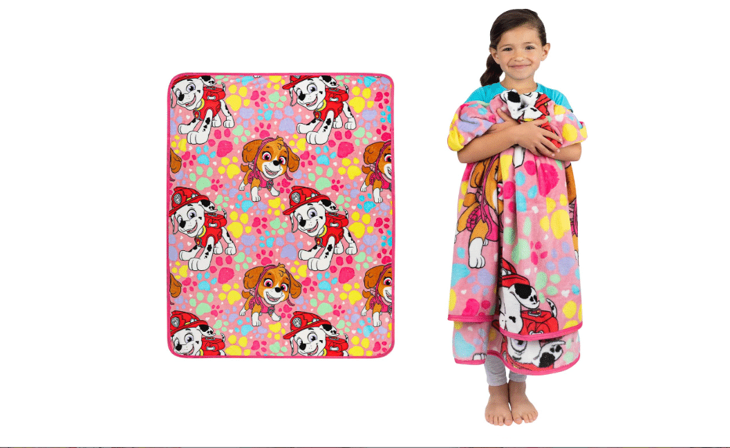 Franco Kids Bedding Super Soft Plush Throw Blanket, 46 in x 60 in, Paw Patrol Girls