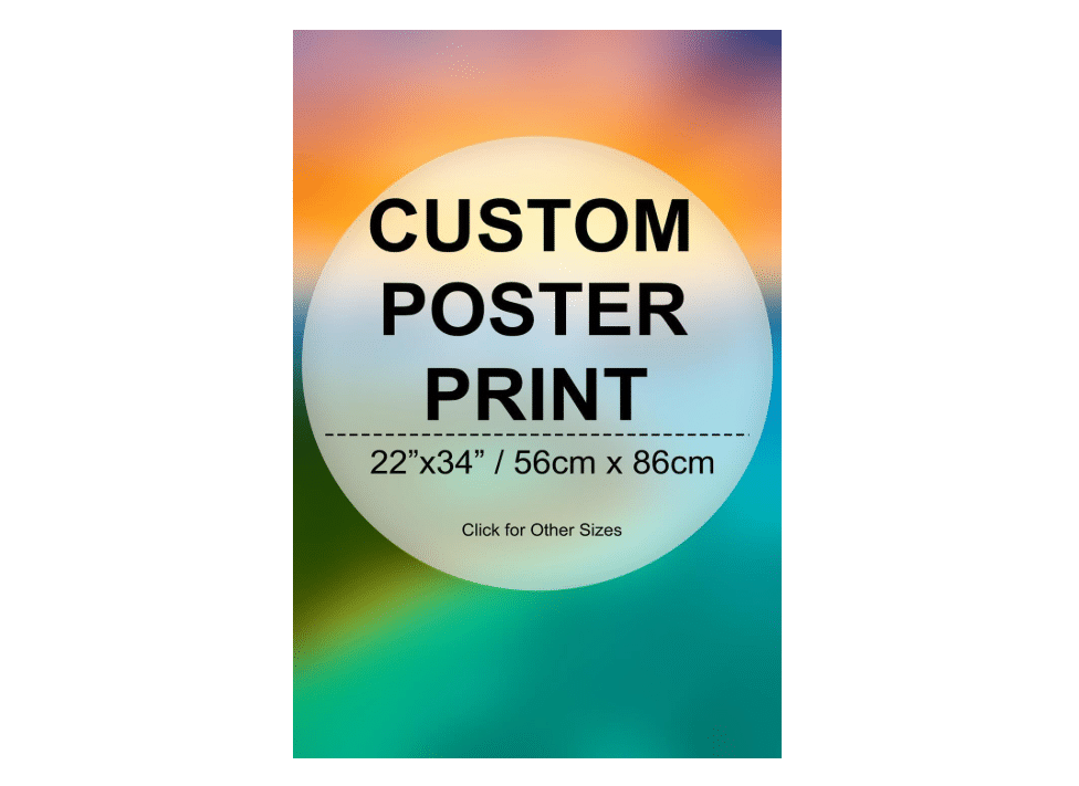 Personalized Photo Print Customized Custom Poster Print Printing Service | Create Your Own Wall Art Decor for Birthday Baby Family Wedding Pets Dogs Cats...

