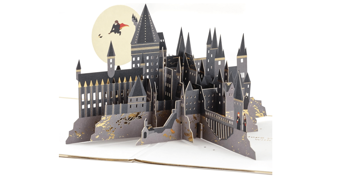 Hallmark Signature Harry Potter Birthday Pop Up Card (3D Hogwarts) | Signature Paper Wonder Collection, Pop-up Hogwarts Scene, Coordinating Envelope, Card... 
