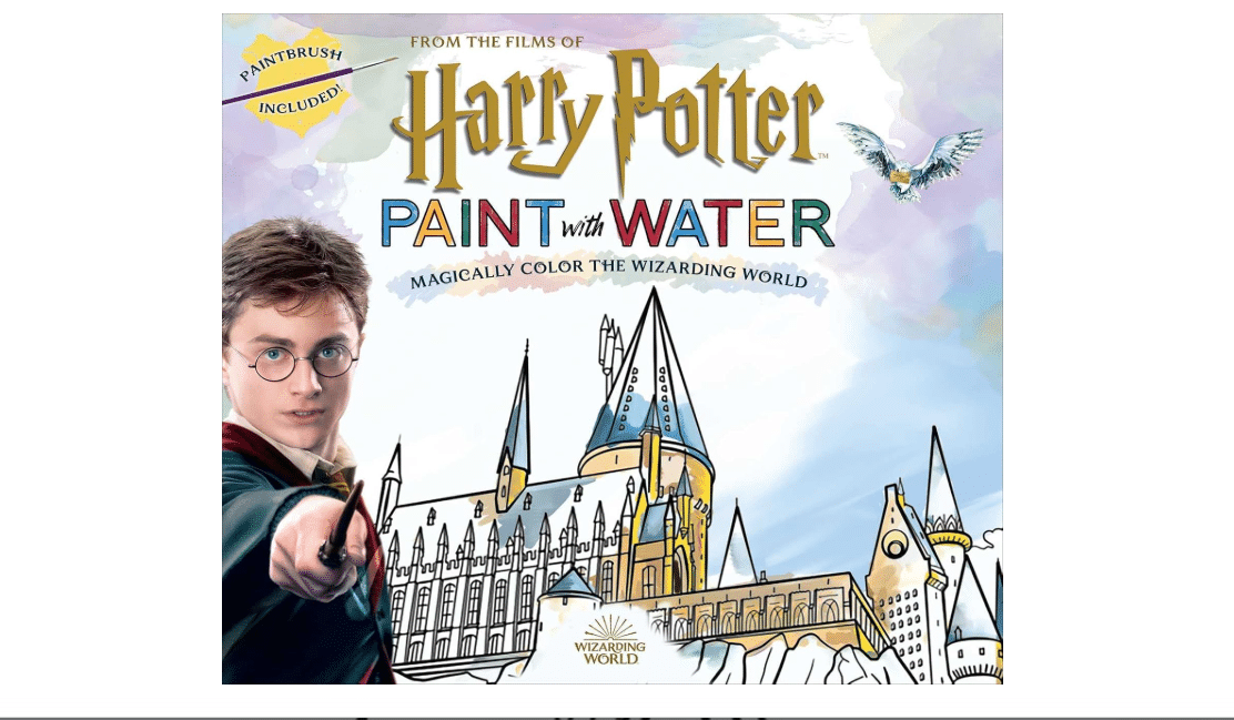 Harry Potter Paint with Water - Art Book for Teens and Adults, Officially Licensed: Magically Color the Wizarding World 