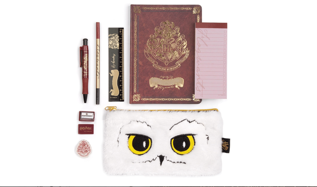 Harry Potter Stationery Set A5 Hogwarts Hedwig Notebook Pen Pencil Case 