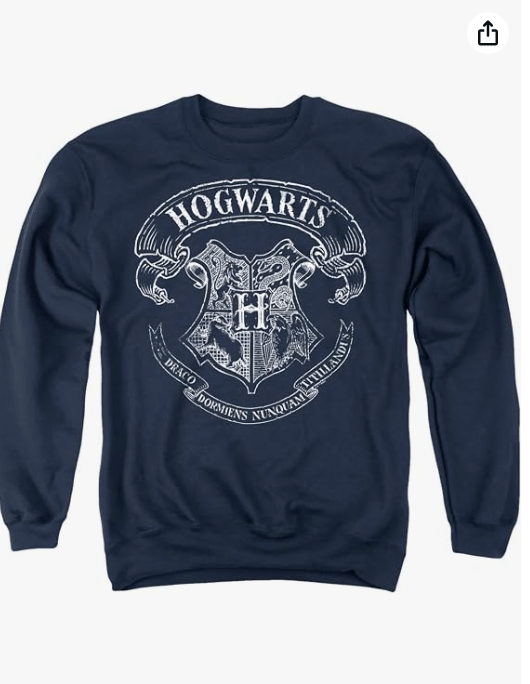 Popfunk Harry Potter Hogwarts School Crest Unisex Adult Crewneck Sweatshirt 