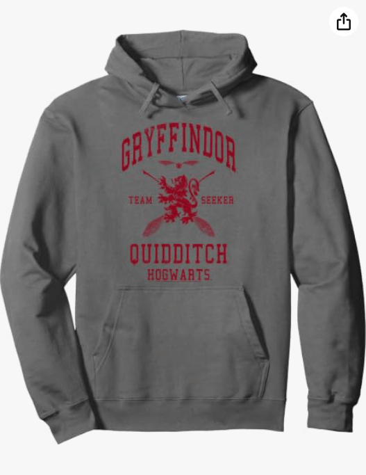 Harry Potter Gryffindor Quidditch Team Seeker Pullover Hoodie
