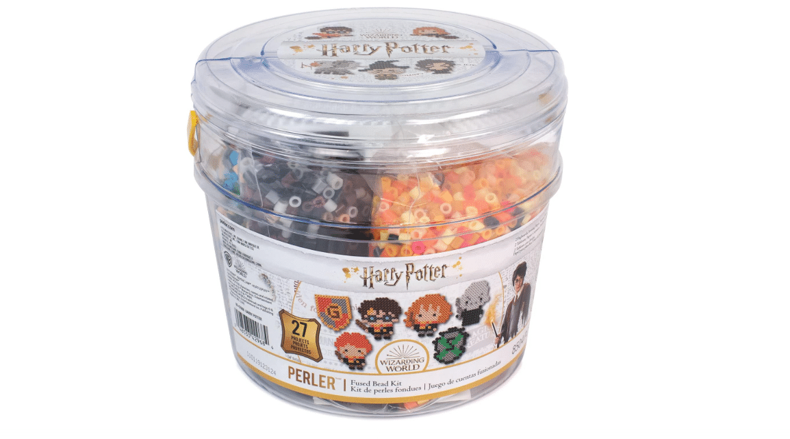 Perler 80-42968 Big Bucket Harry Potter Fuse Bead Kit for Kids and Adults, Comes with 27 Patterns, Multicolor, 8504pcs
