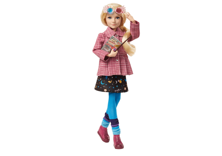 Mattel Harry Potter Collectible Toy, Luna Lovegood Doll & Accessories, Signature Look with Quibbler & Spectrespecs
